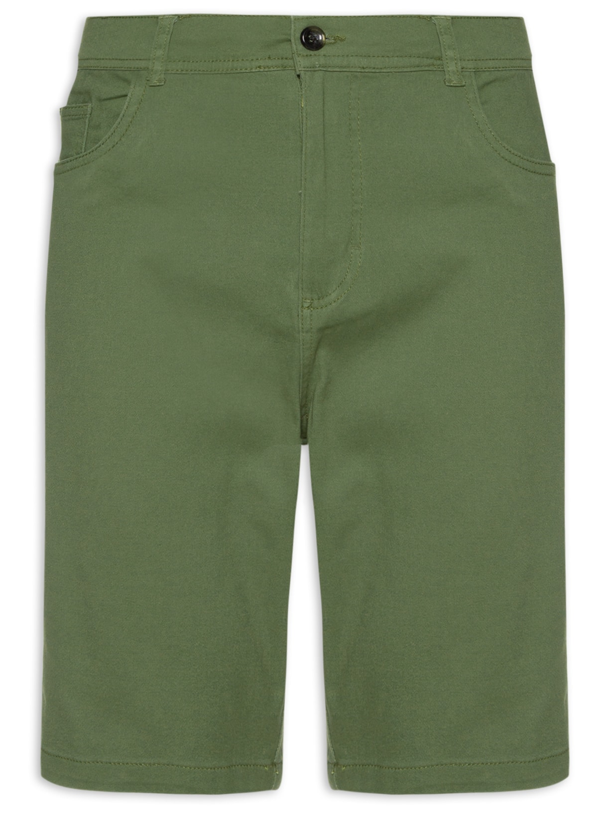 Bermuda Masculina Sarja Color - Verde