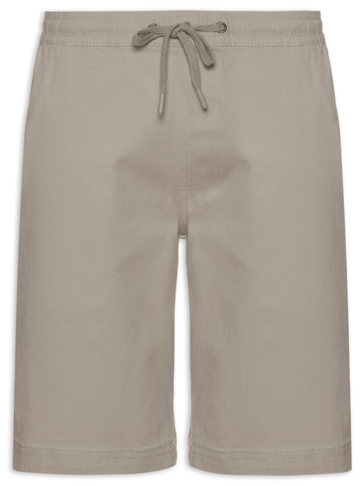 Bermuda Masculina Sarja Color Verde '2 Essential