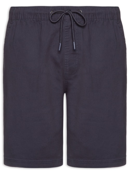 Bermuda Masculina Sarja Cós Elástico - Azul