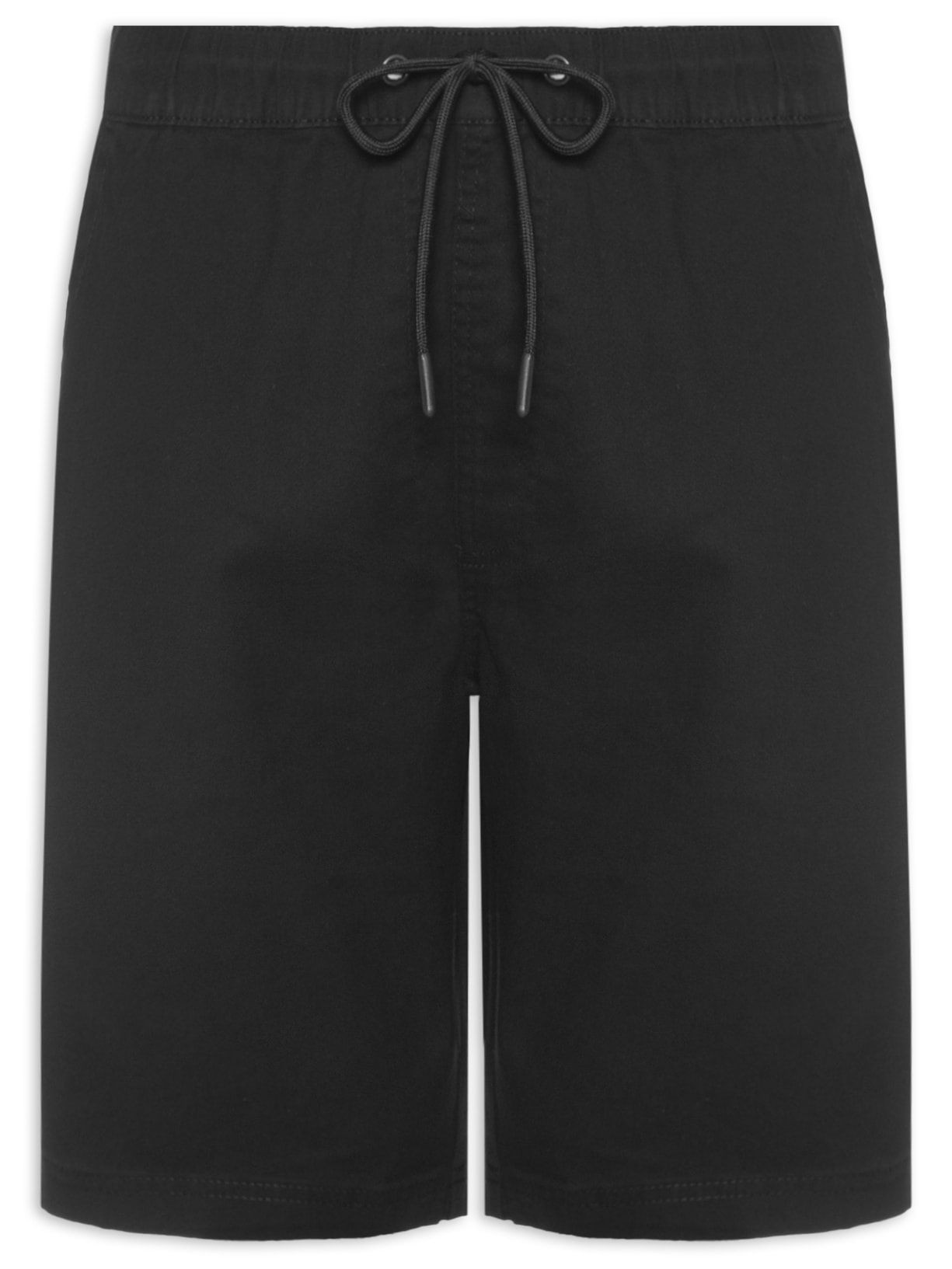 Bermuda Masculina Sarja Cós Elástico - Preto