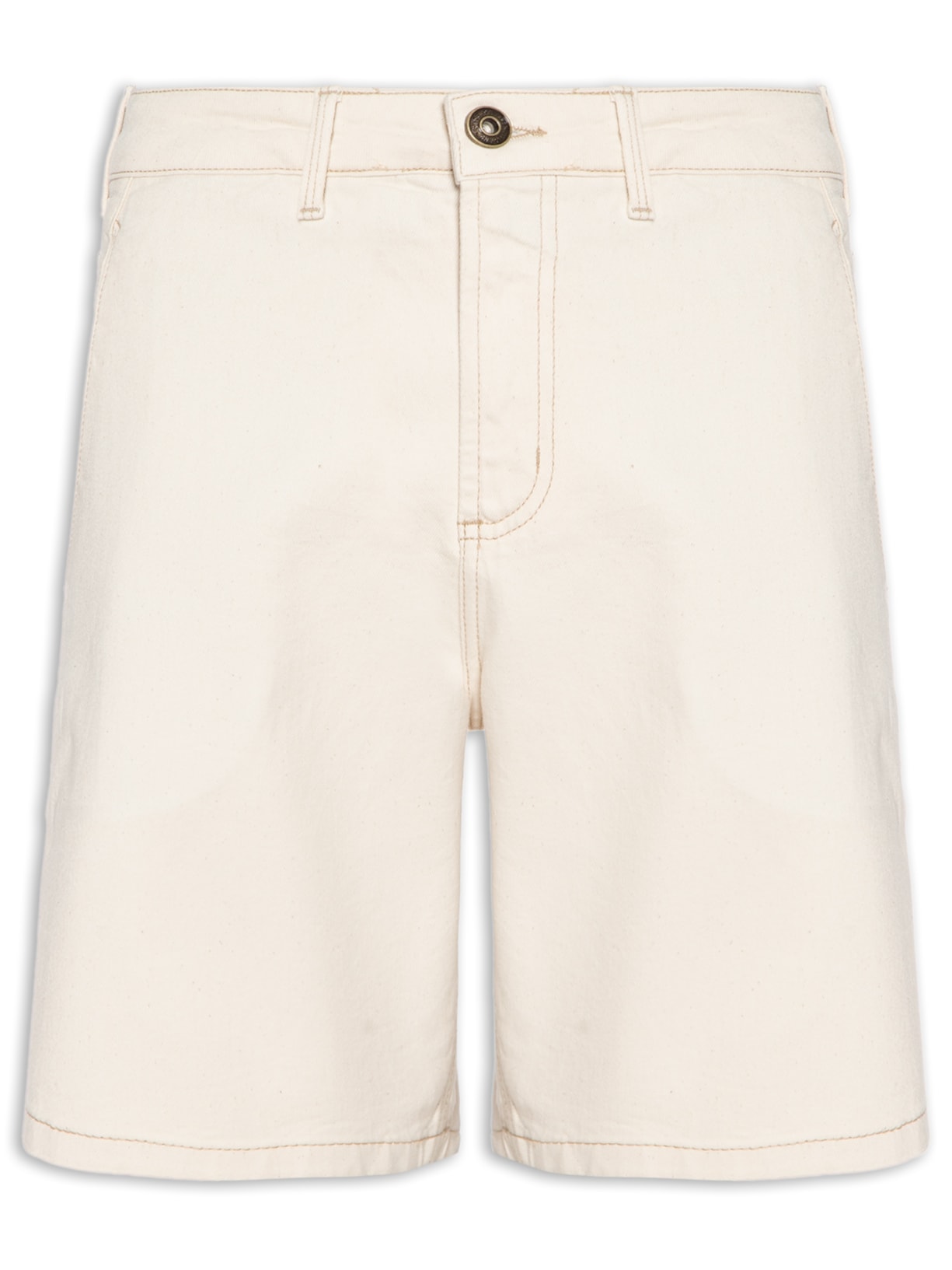 Bermuda Masculina Sarja Dom - Off White