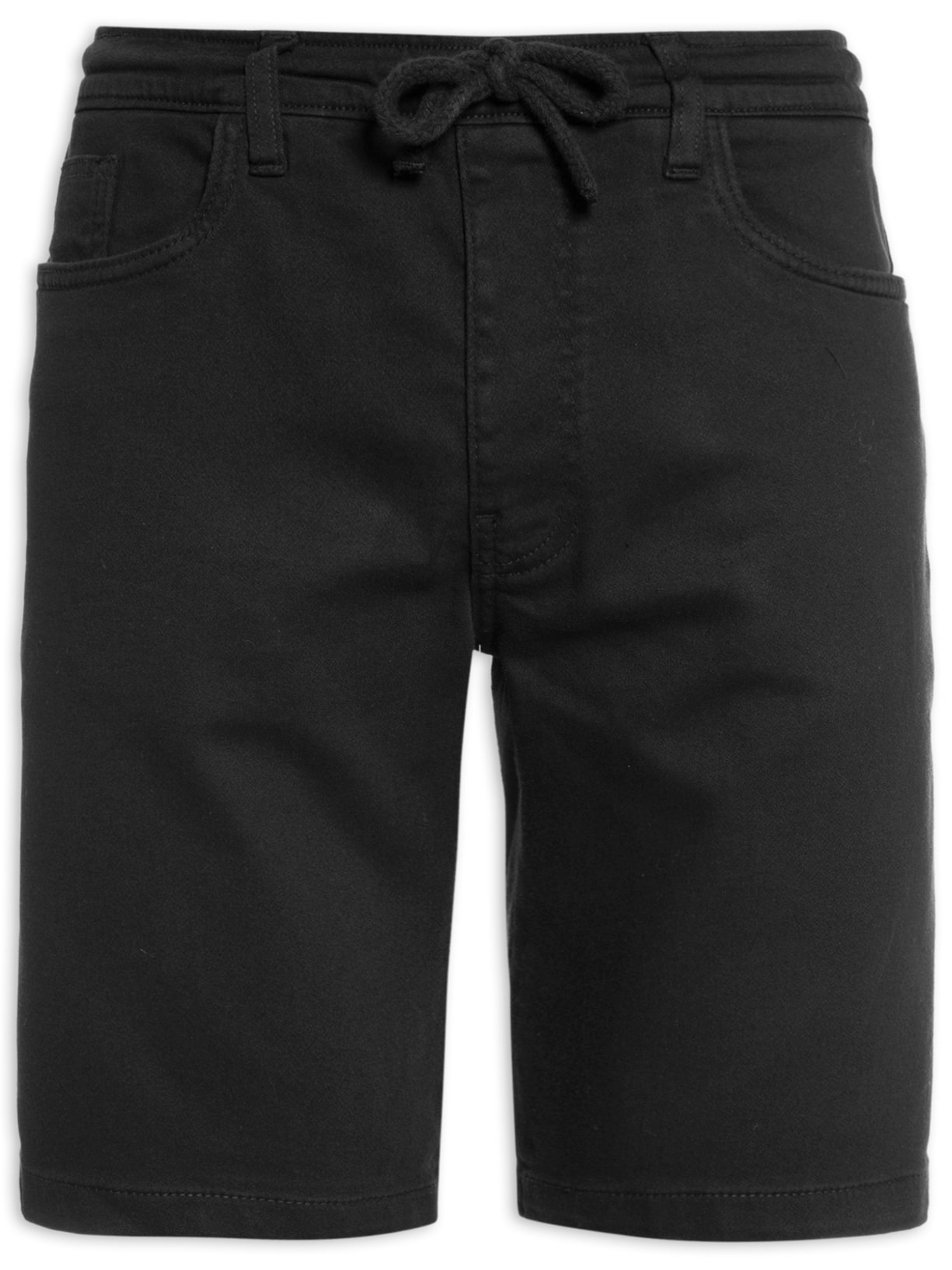 Bermuda Masculina Sarja Feest - Preto