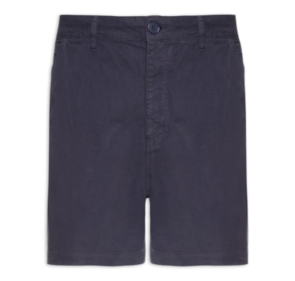 Bermuda Masculina Sarja Flow Cotton Linen Utility  – Azul