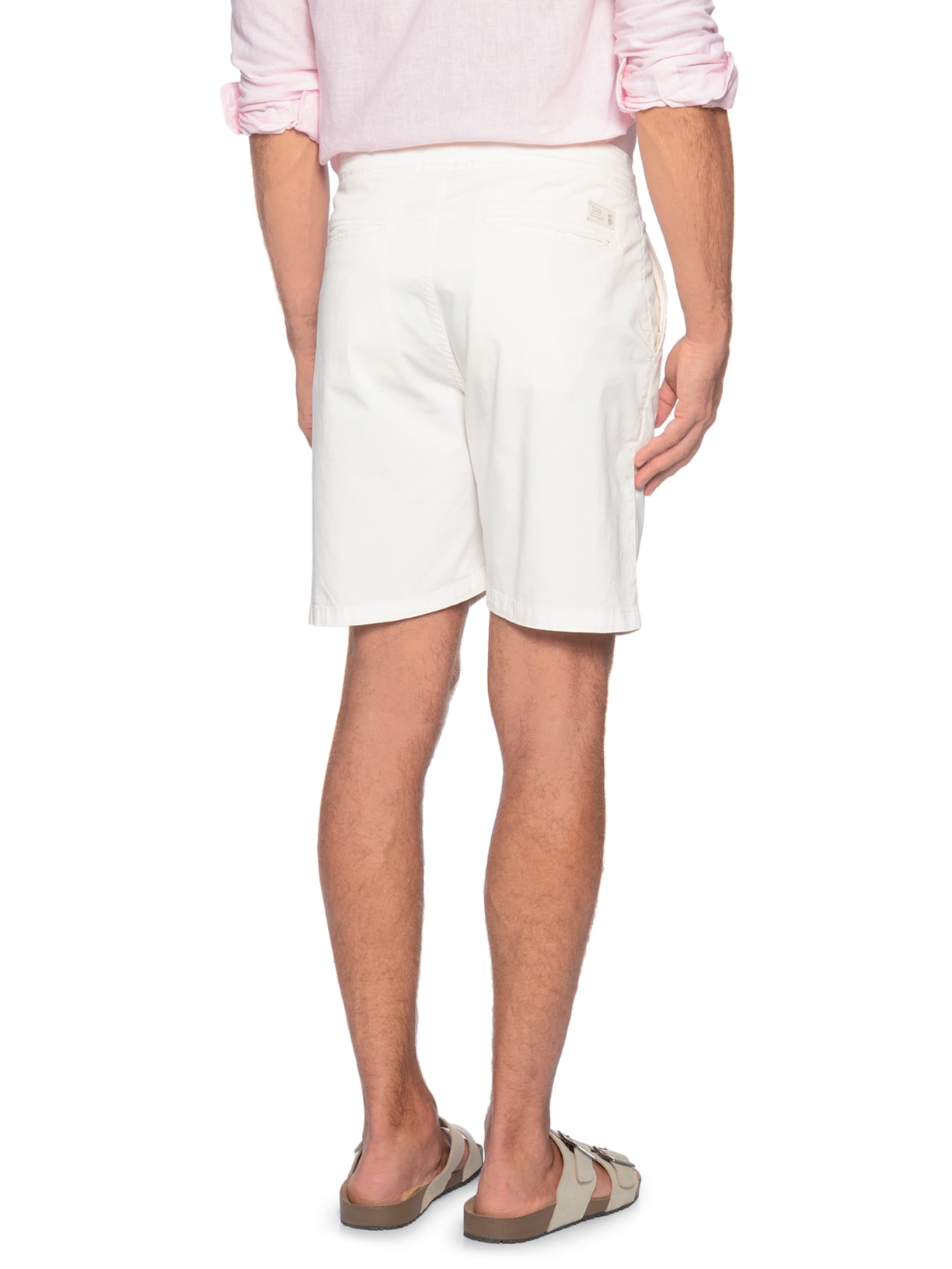 Bermuda Masculina Sarja Ipanema Off White Pineapple