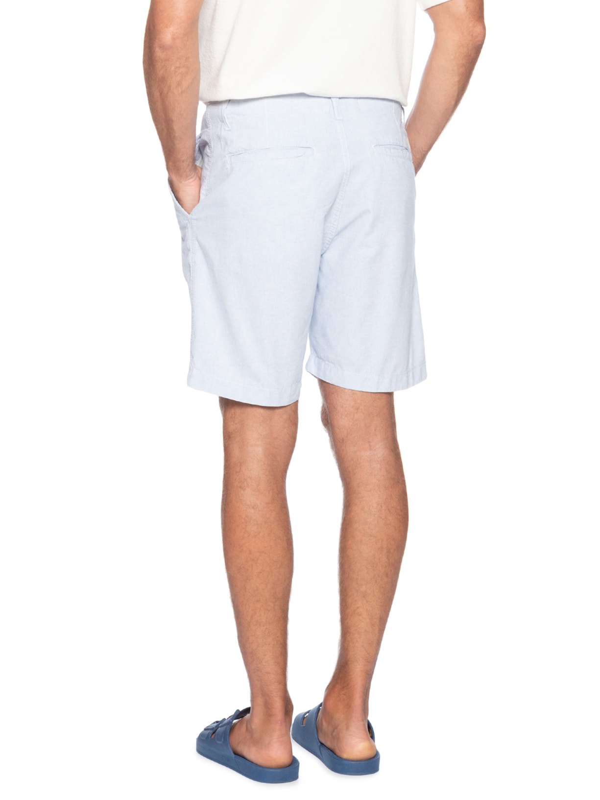 Bermuda Masculina Sarja Jacarta Azul Pineapple