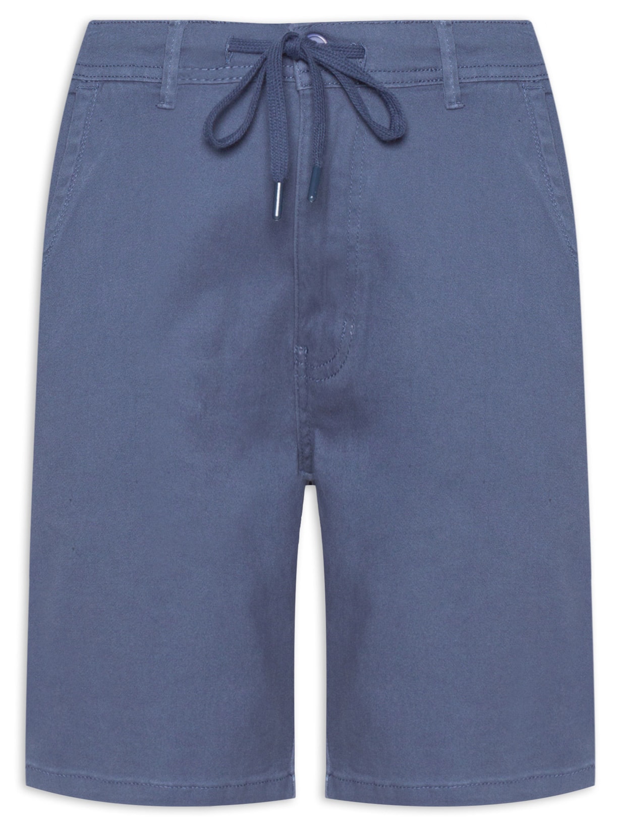 Bermuda Masculina Sarja Meio Elástico Casual Bege '2 Essential