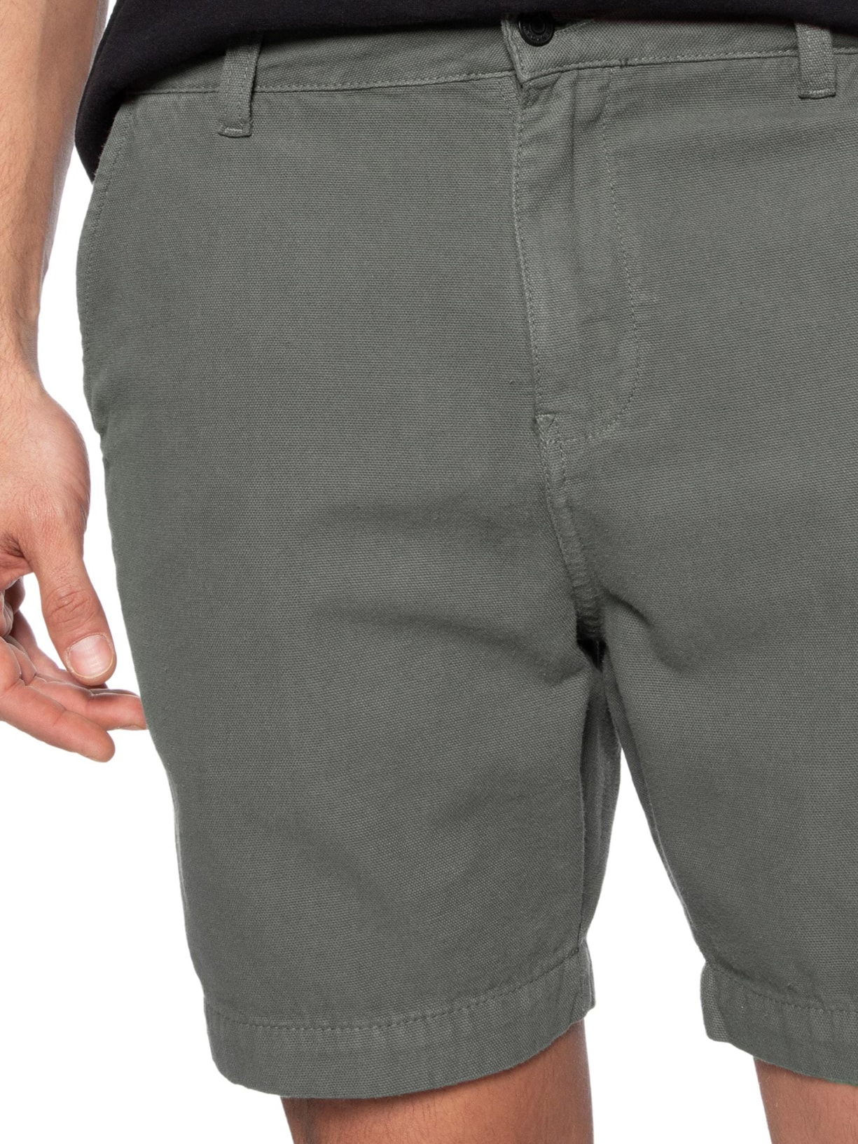 Bermuda Masculina Sarja New Cotton Basic Cinza Osklen
