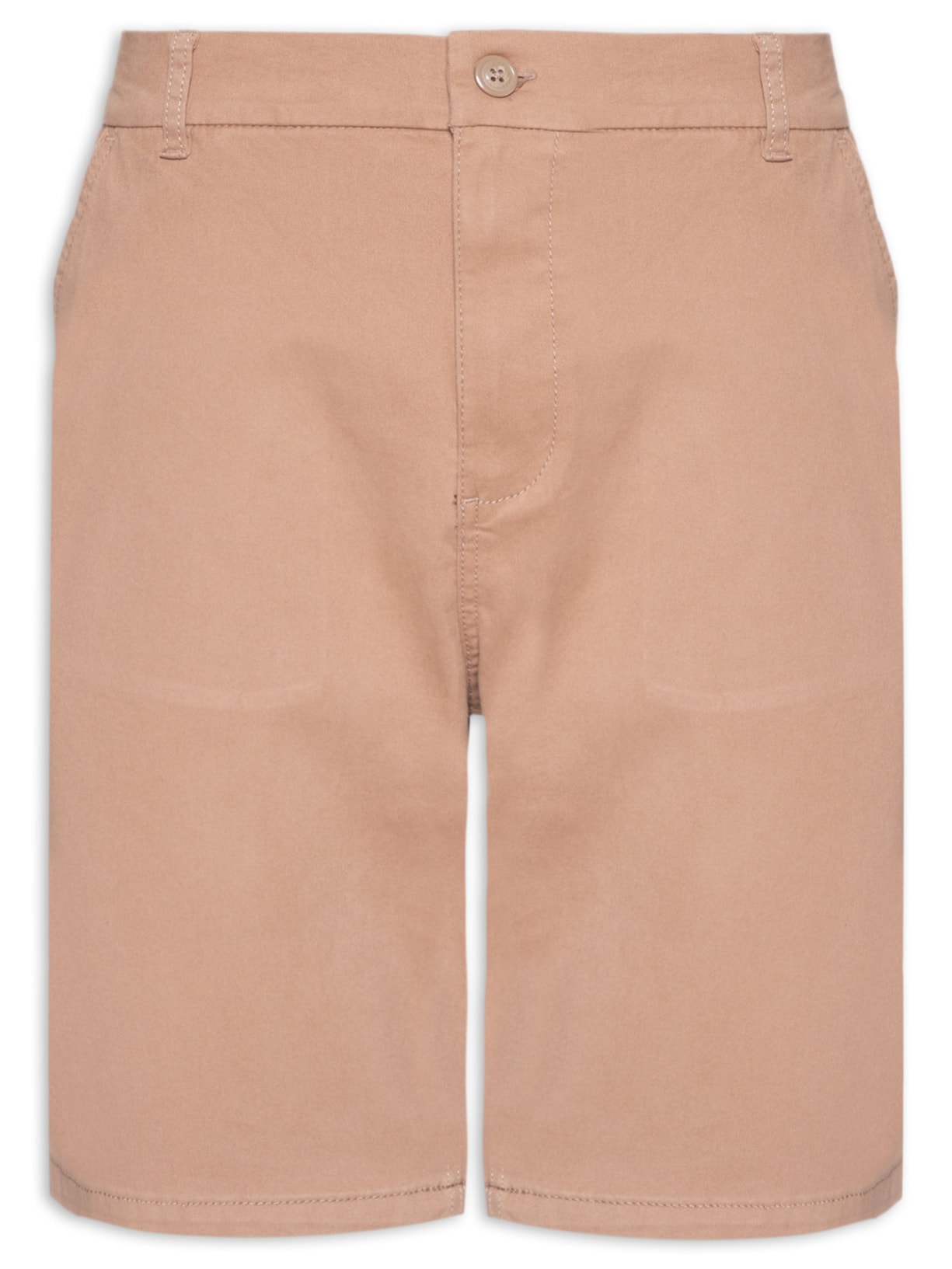 Bermuda Masculina Sarja Peletizada Marrom Hering