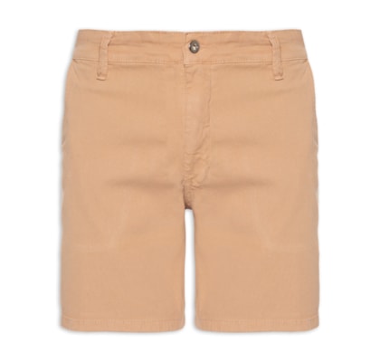 Bermuda Masculina Sarja Slim - Bege