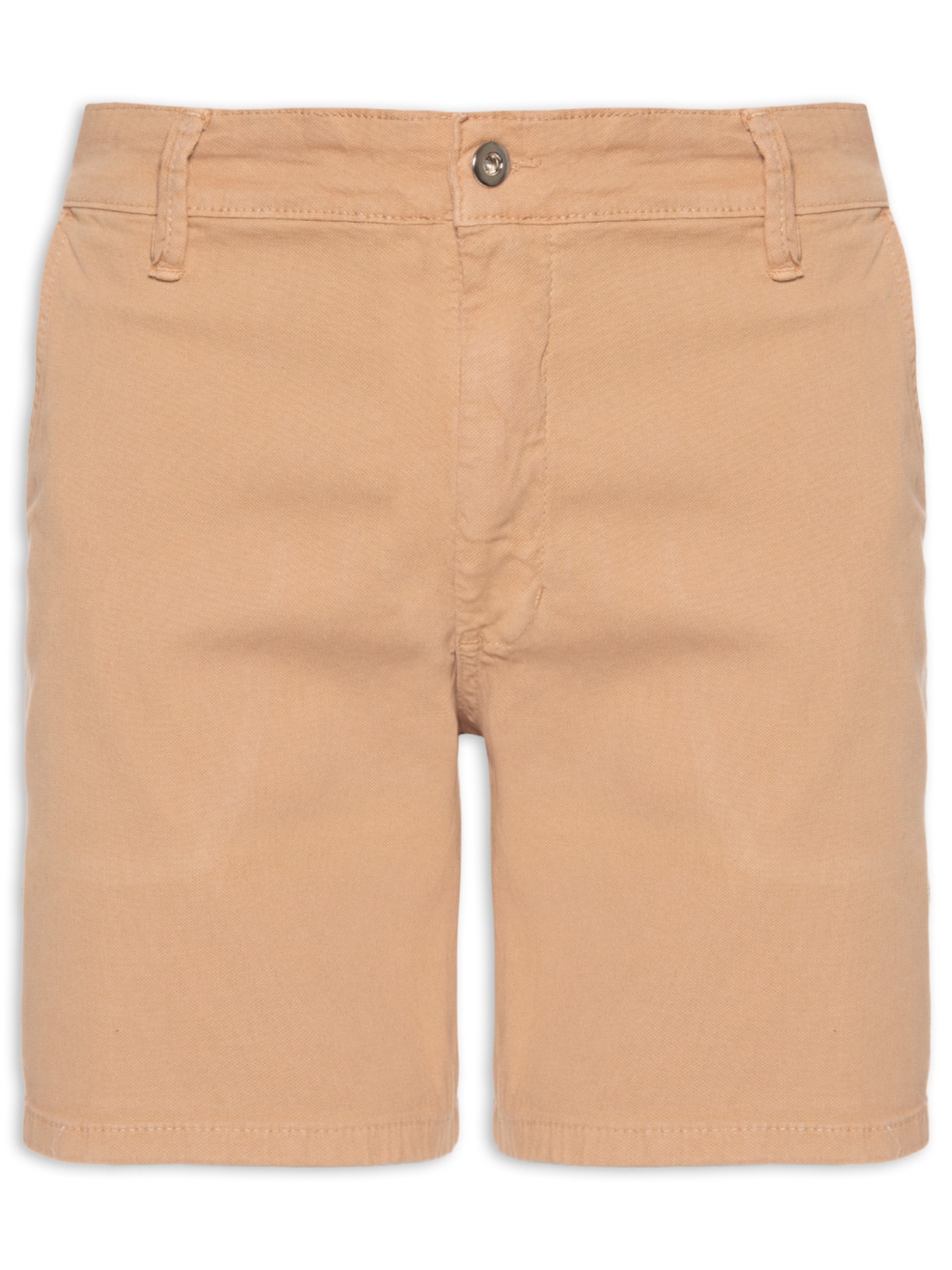 Bermuda Masculina Sarja Slim - Bege