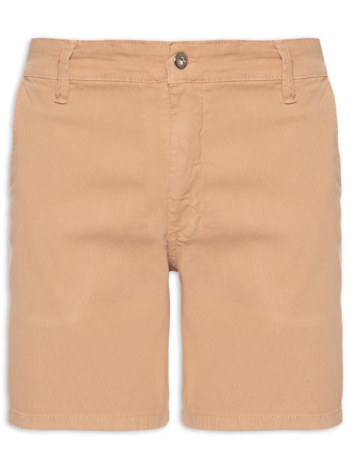 Bermuda Masculina Sarja Slim - Bege