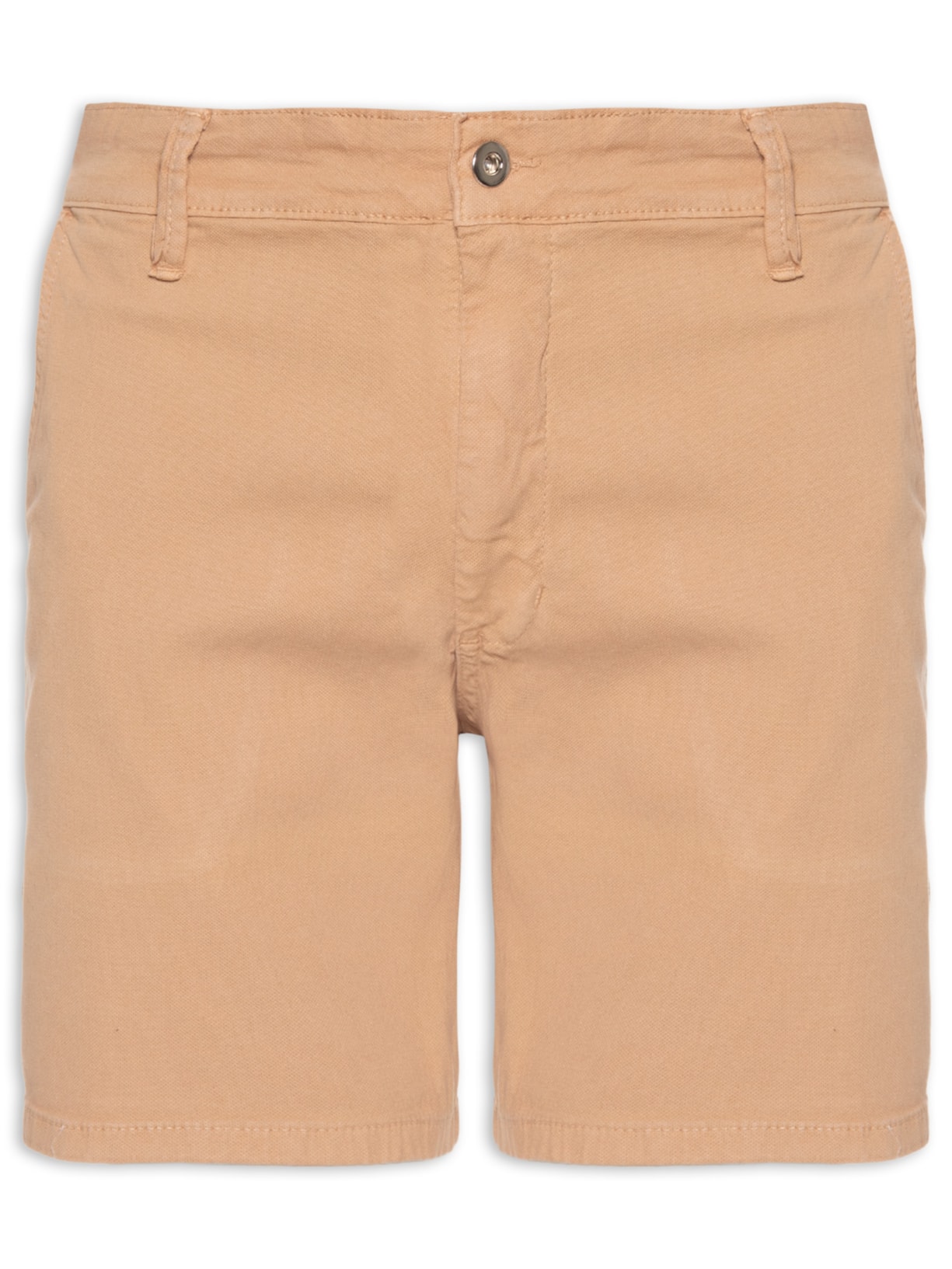 Bermuda Masculina Sarja Slim - Bege