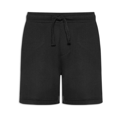 Bermuda Masculina Sarja Texture E-Basics - Preto