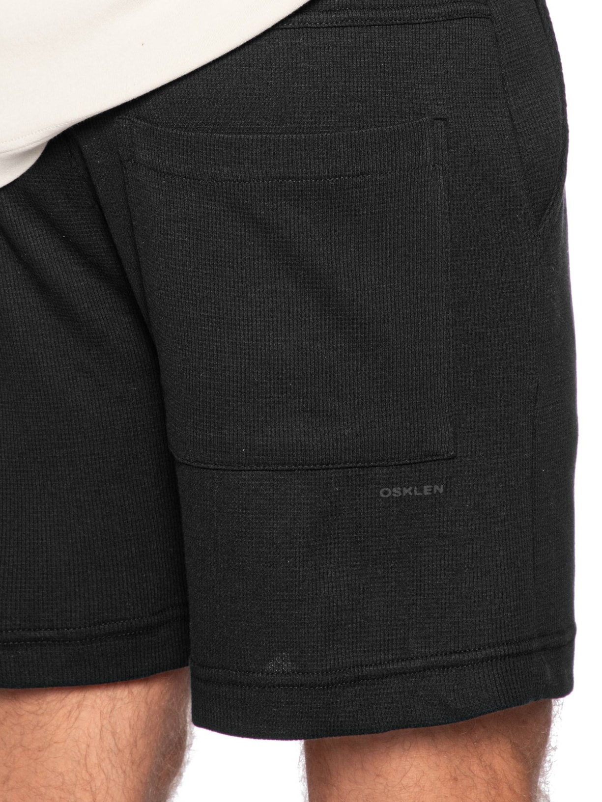 Bermuda Masculina Sarja Texture E-Basics Preto Osklen