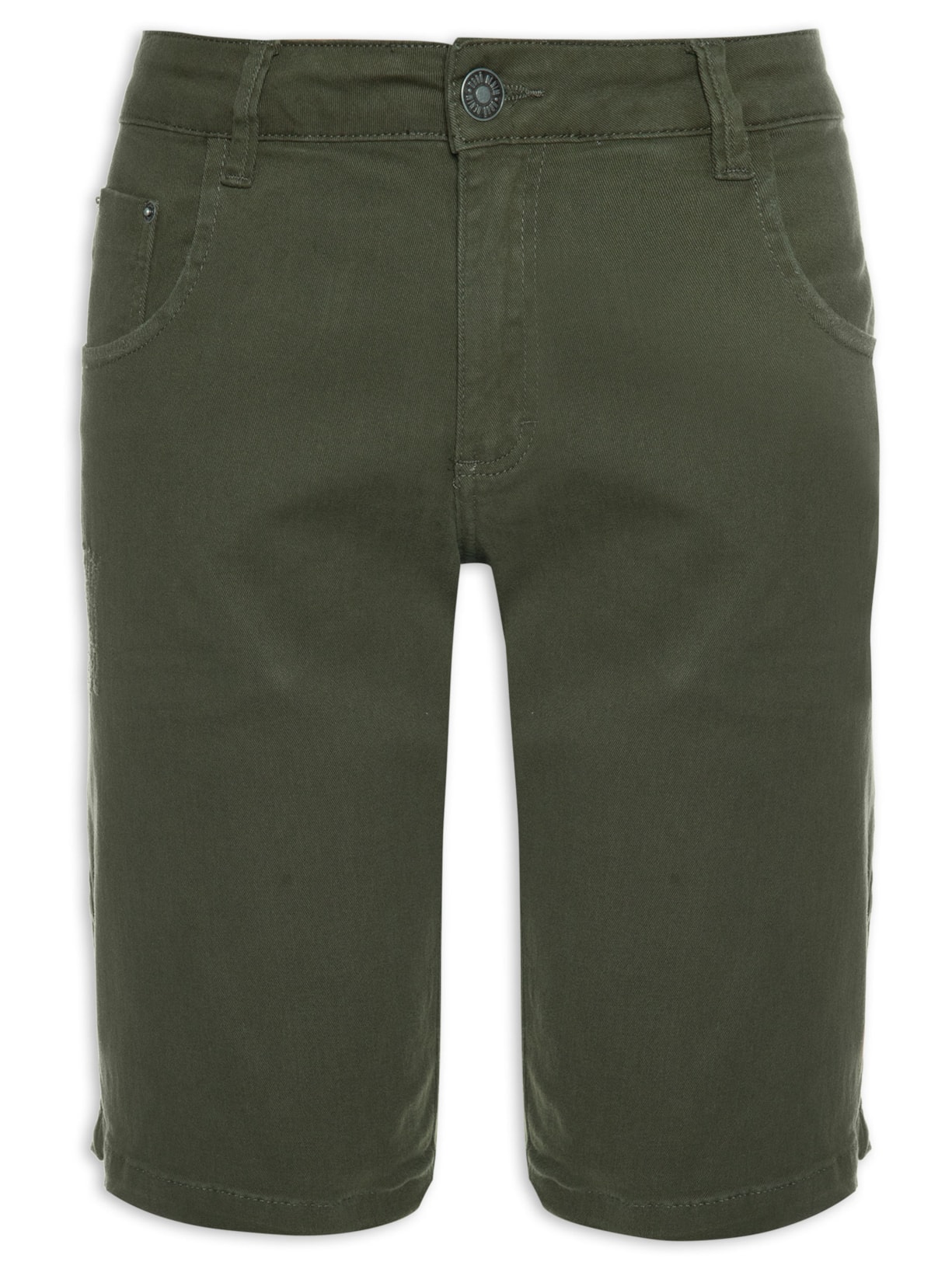 Bermuda Masculina Sarja Tradicional - Verde