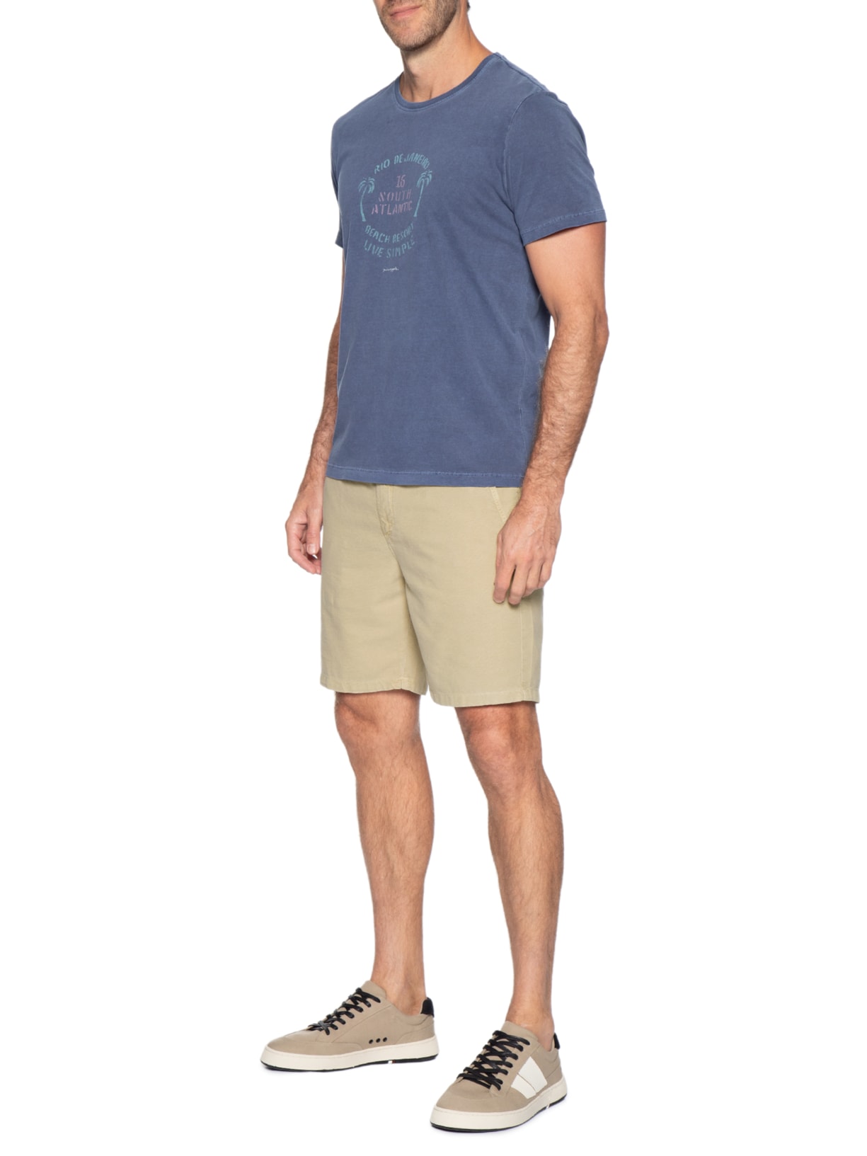 Bermuda Masculina Summer Bege Pineapple