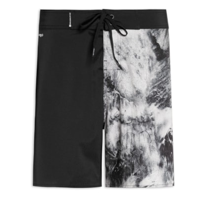 Bermuda Masculina Surf Aquaone Flex Black Sand - Preto