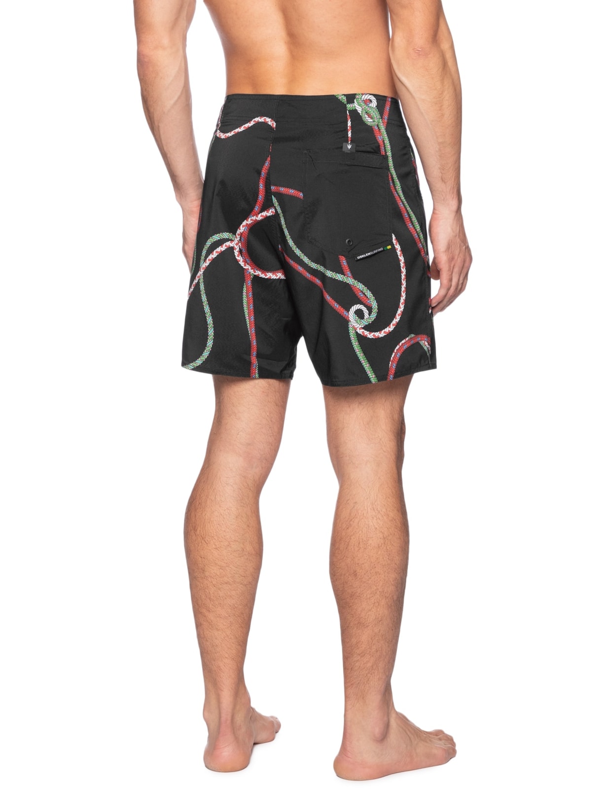 Bermuda Masculina Surf Aquaone Flex Nos Preto Osklen