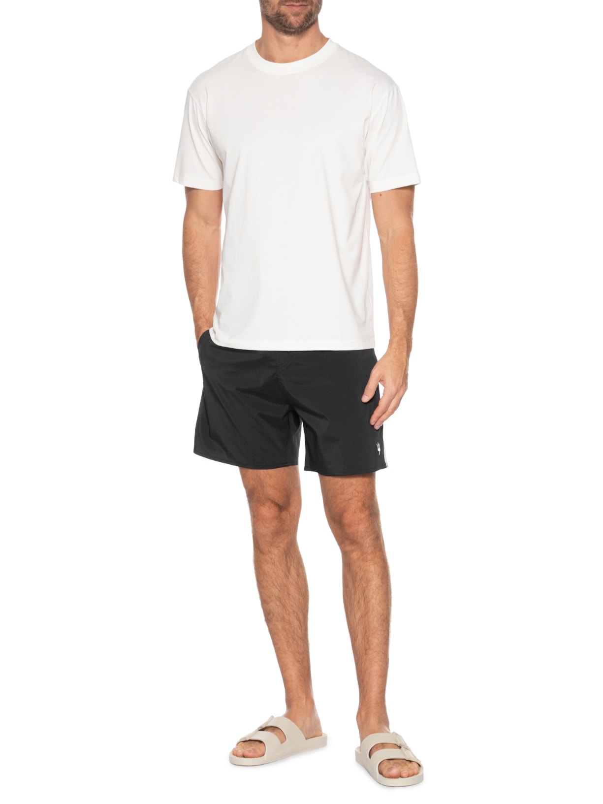 Bermuda Masculina Surf Aquaone Flex Stripes Preto Osklen