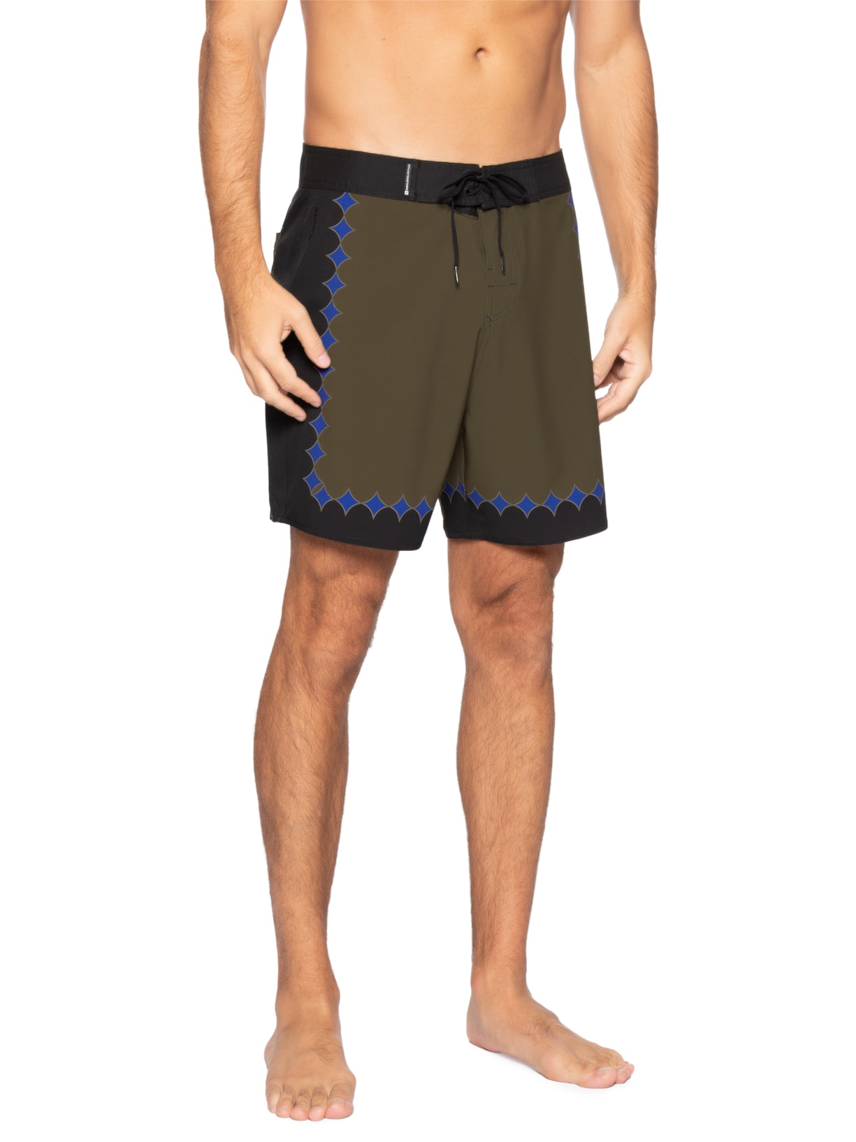 Bermuda Masculina Surf Aquaone Flex Vertex A7 Marrom Osklen
