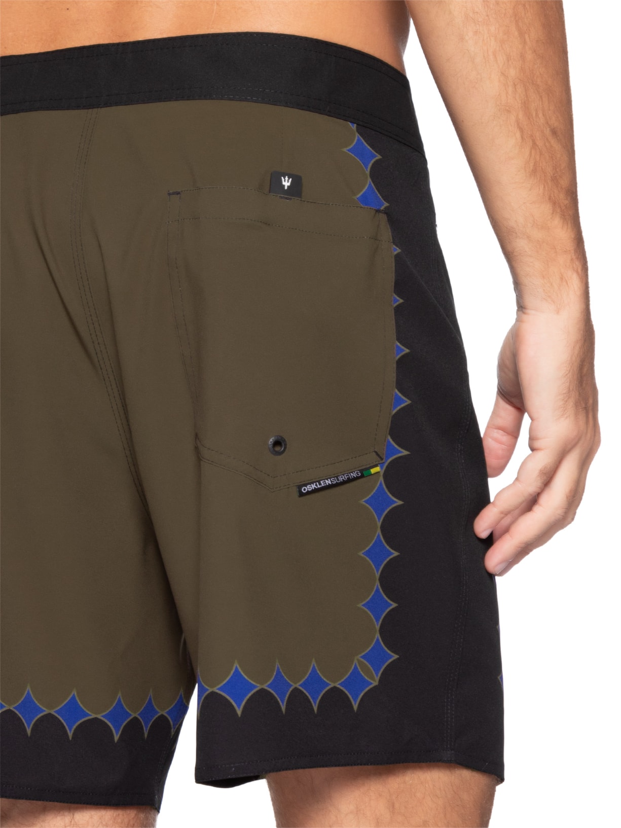 Bermuda Masculina Surf Aquaone Flex Vertex A7 Marrom Osklen