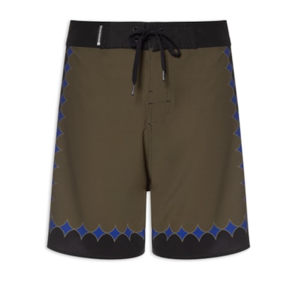 Bermuda Masculina Surf Aquaone Flex Vertex A7 - Marrom