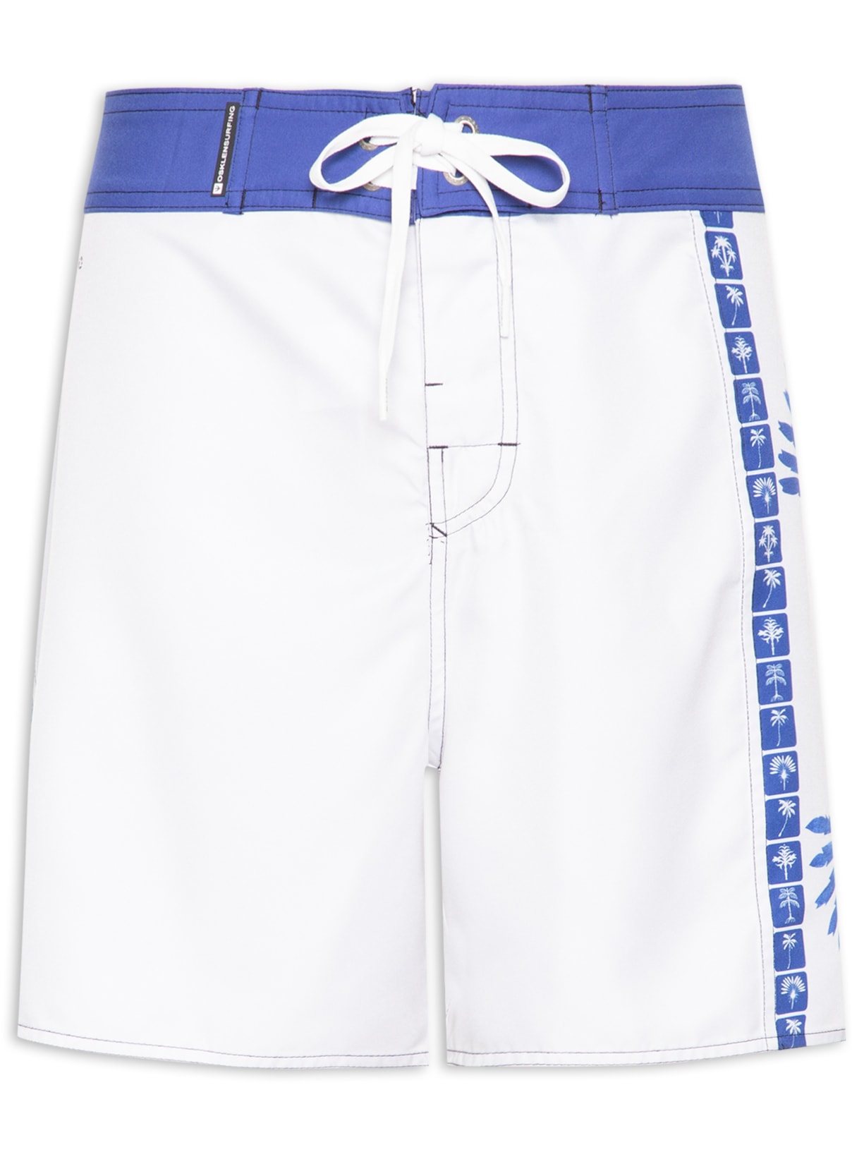 Bermuda Masculina Surf Aquaone Lazuli - Branco