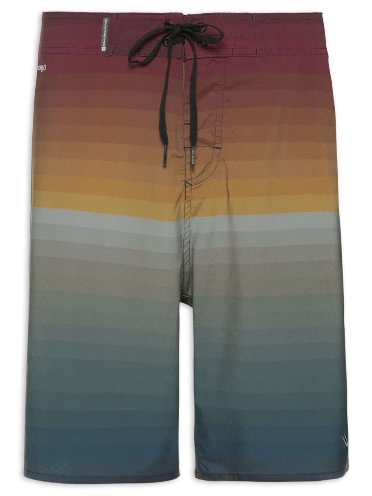 Bermuda Masculina Surf Aquaone Mark Stripes - Vermelho