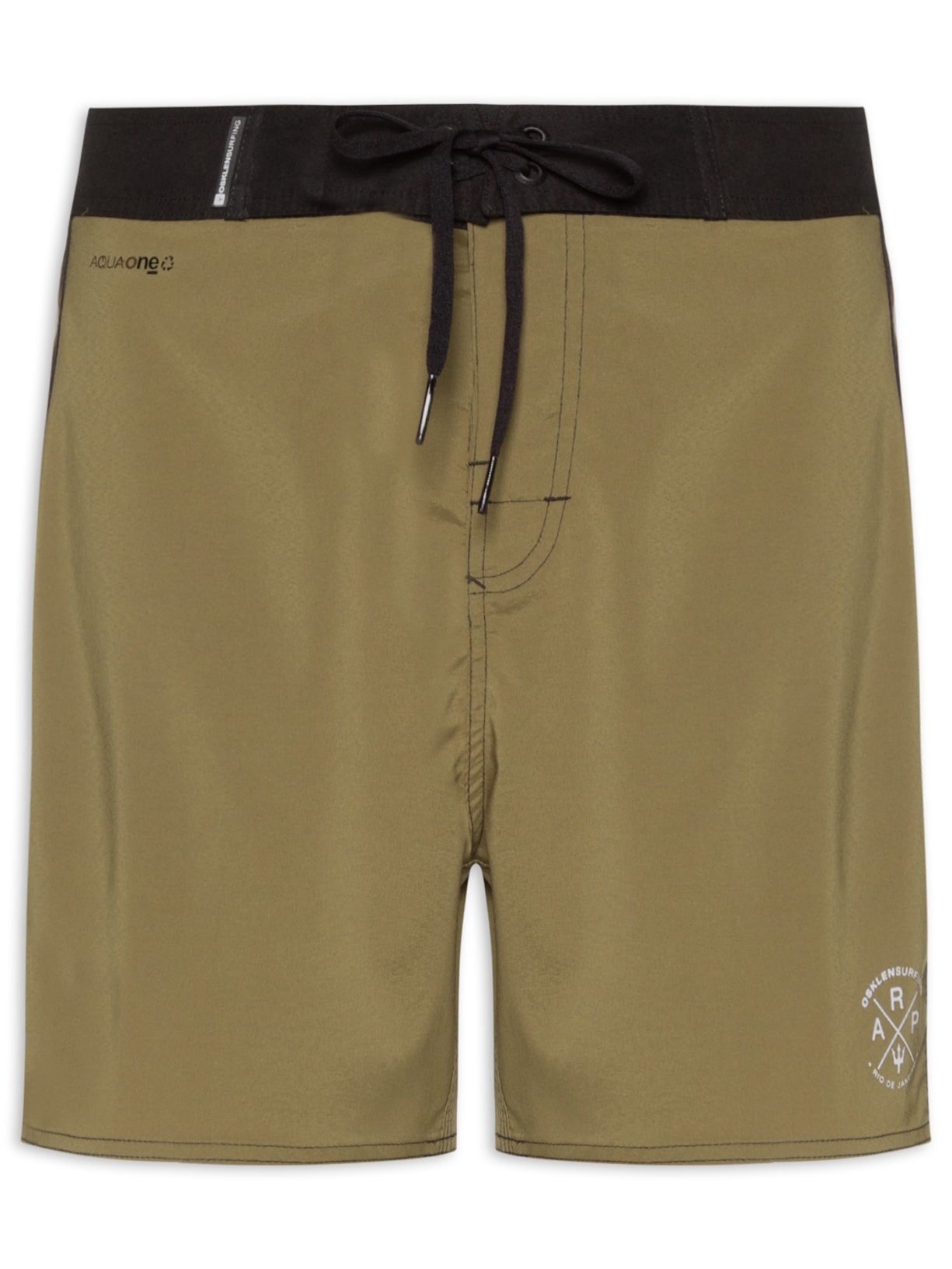 Bermuda Masculina Surf Aquaone Vintage Stripe - Marrom