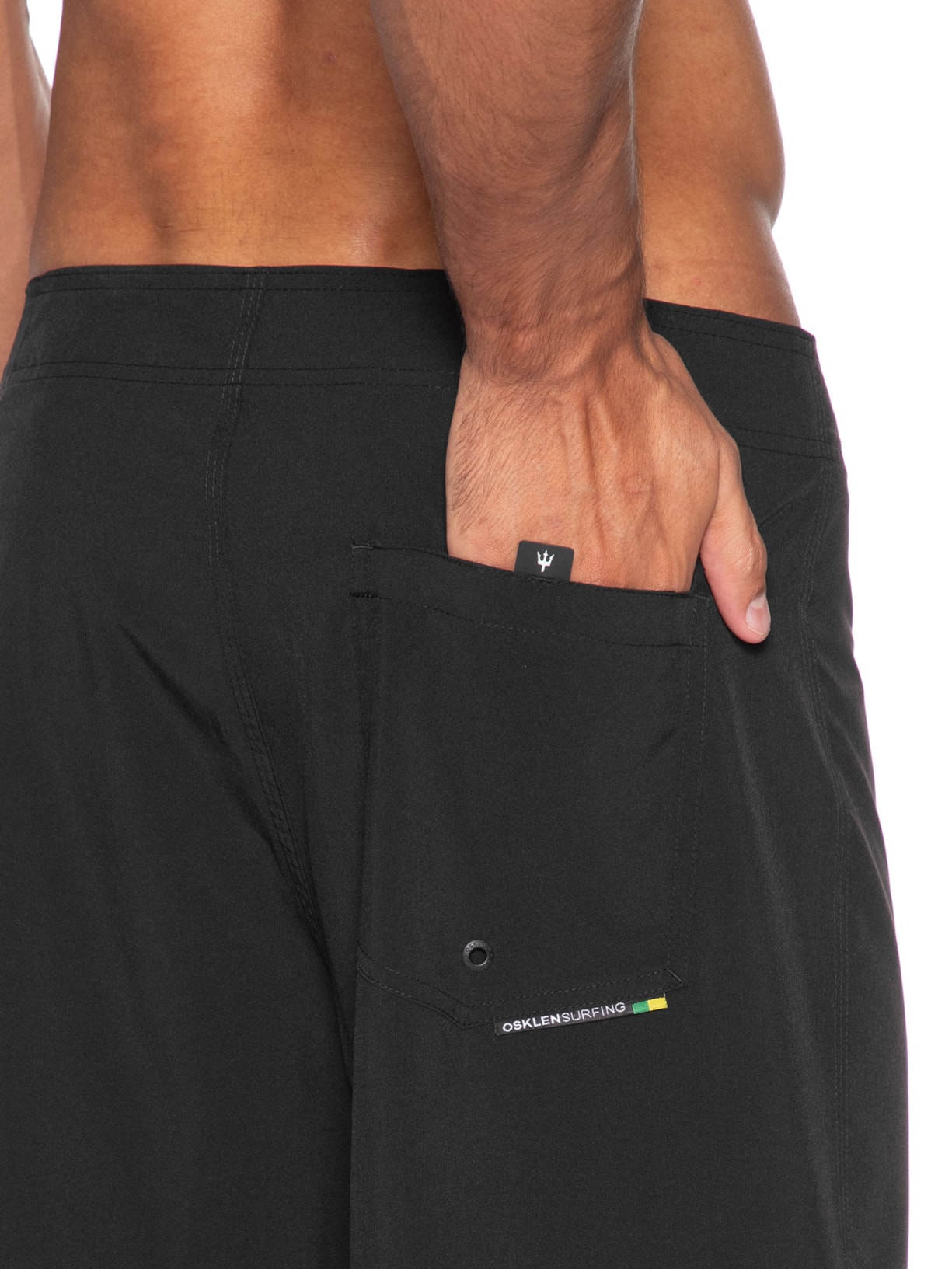 Bermuda Masculina Surf Básica Preto Osklen