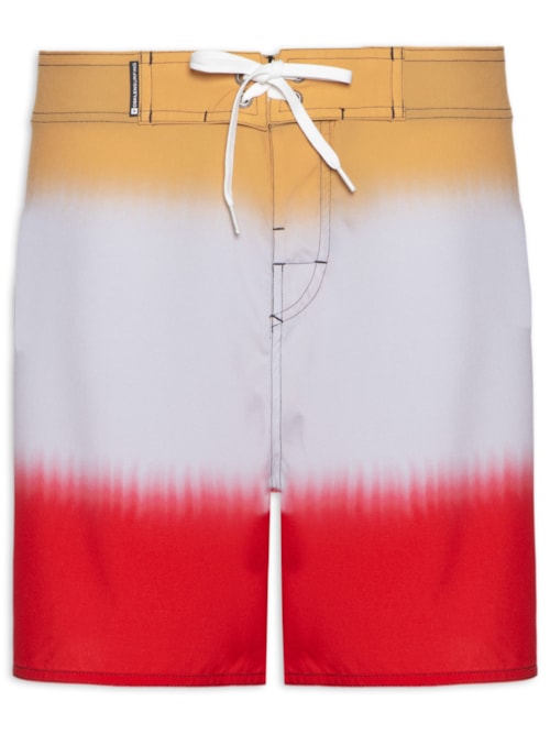 Bermuda Masculina Surf Fuzz Stripes - Amarelo