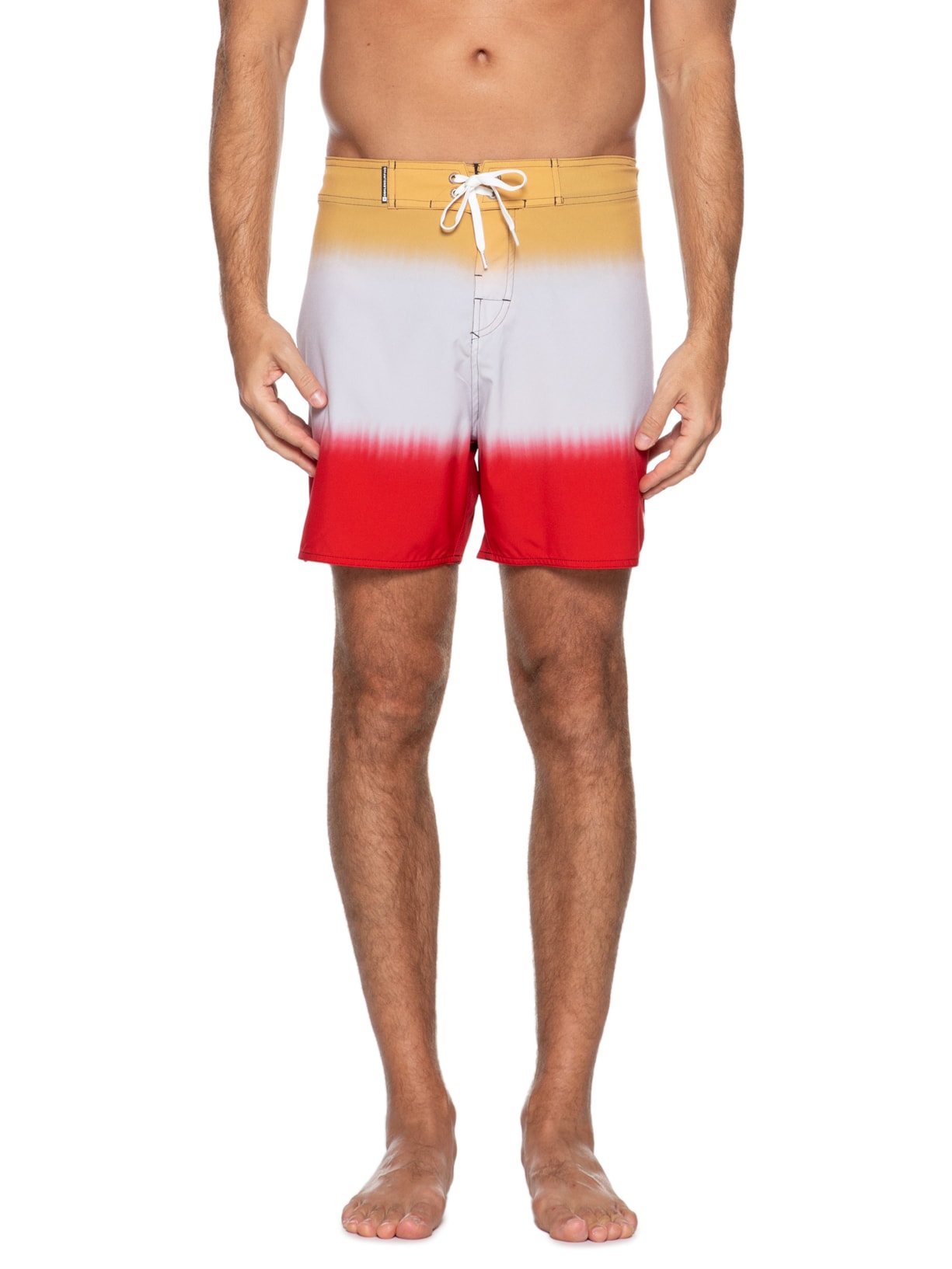 Bermuda Masculina Surf Fuzz Stripes Amarelo Osklen