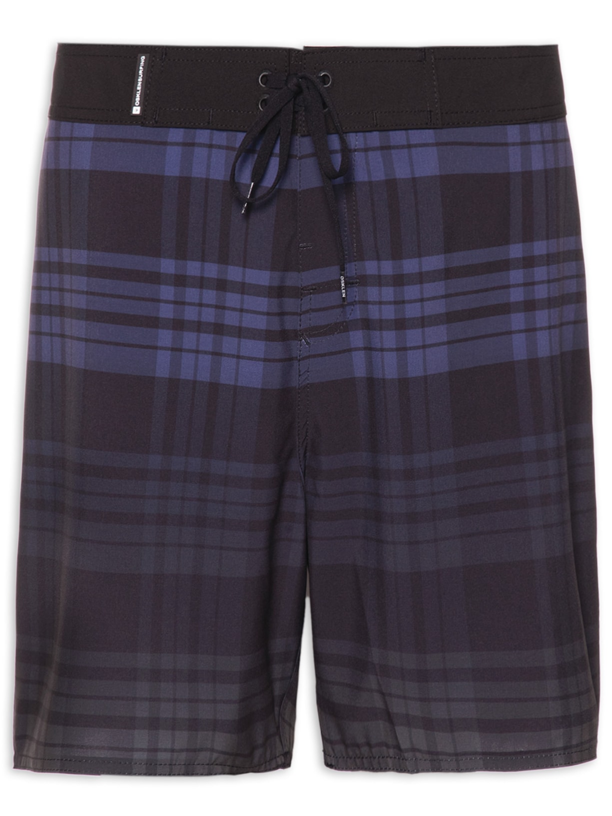 Bermuda Masculina Surf Gradiente Plaid - Azul