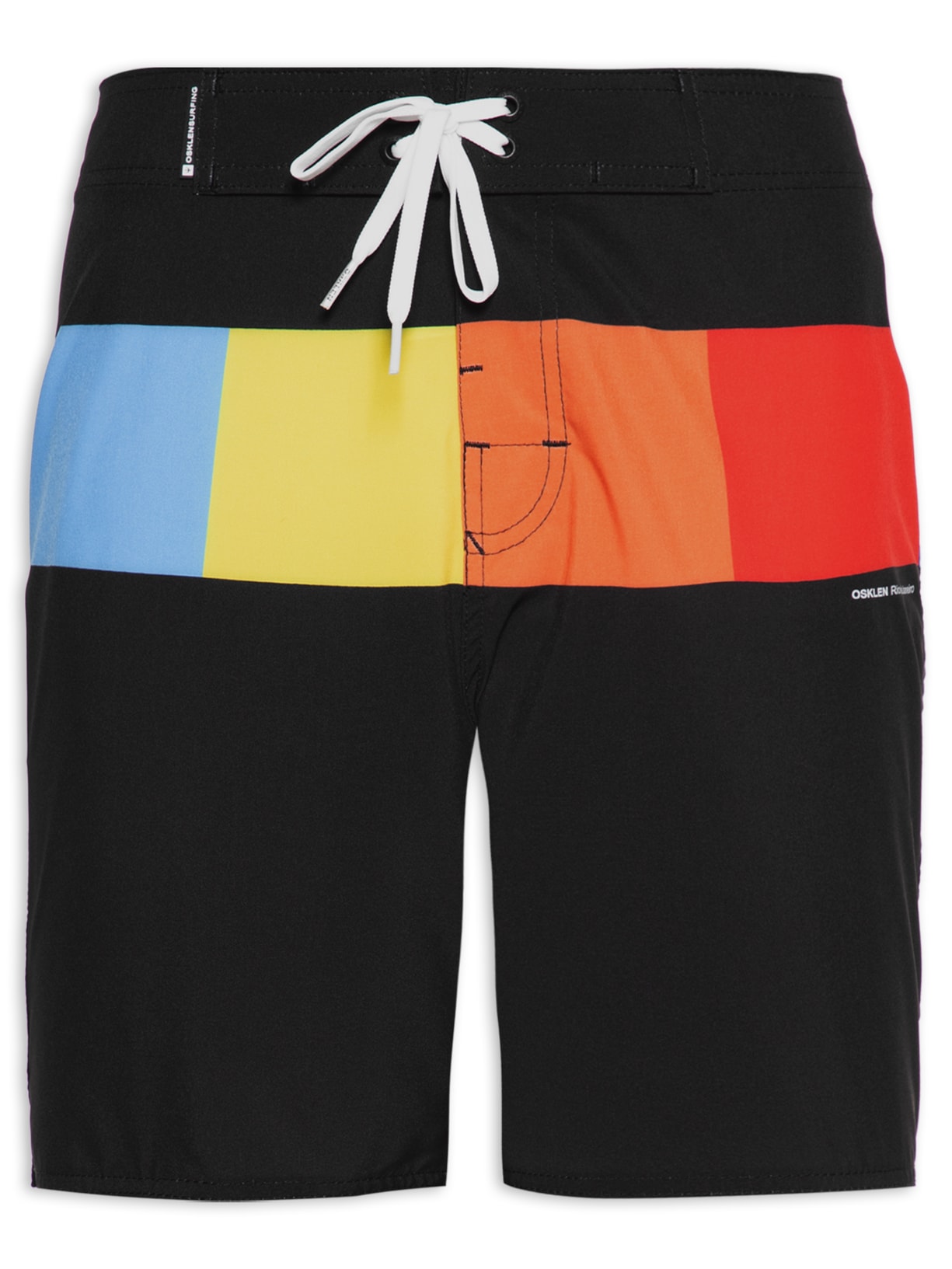 Bermuda Masculina Surf Mixed Squares - Preto