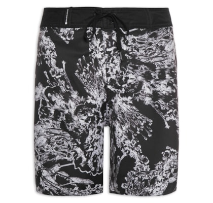Bermuda Masculina Surf Noise Flower - Preto