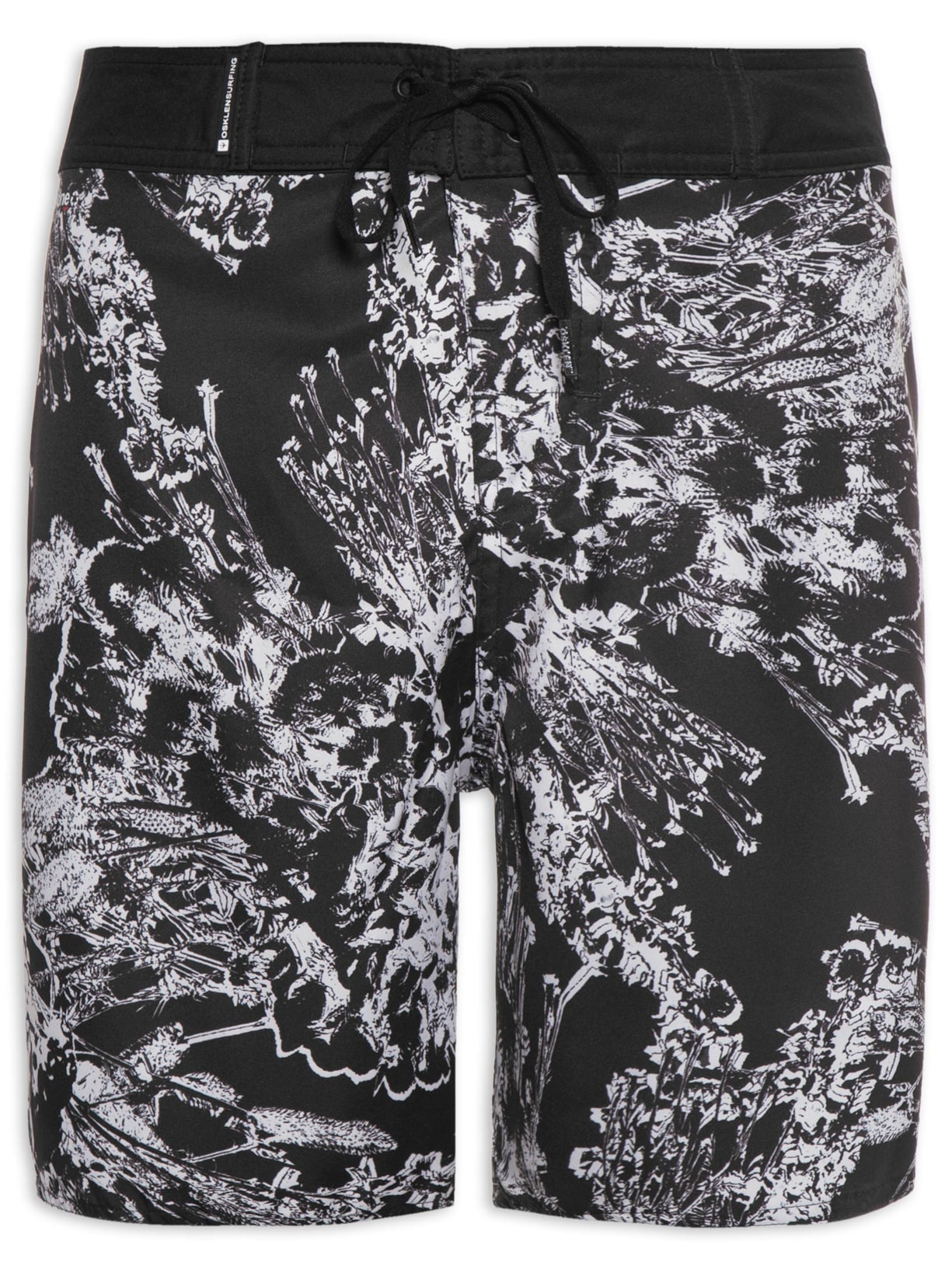 Bermuda Masculina Surf Noise Flower - Preto