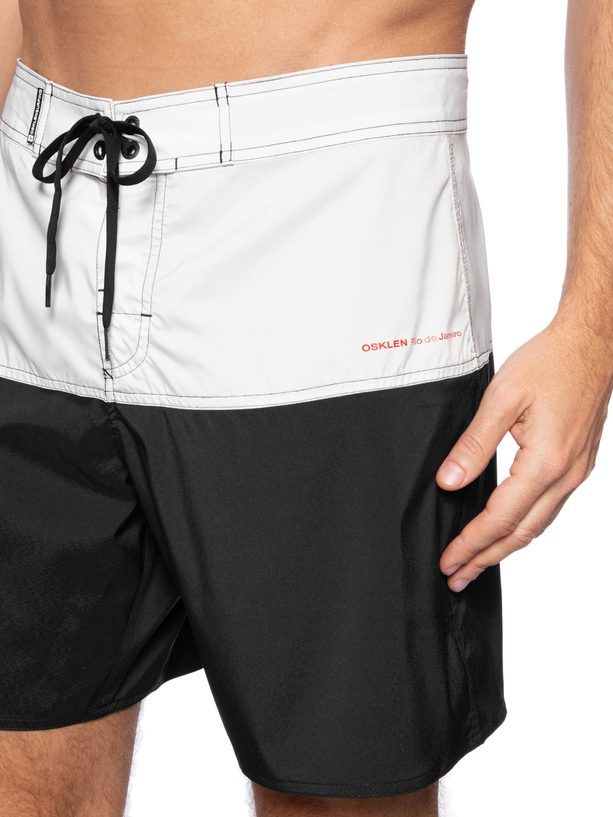 Bermuda Masculina Surf Pacific Border Preto Osklen