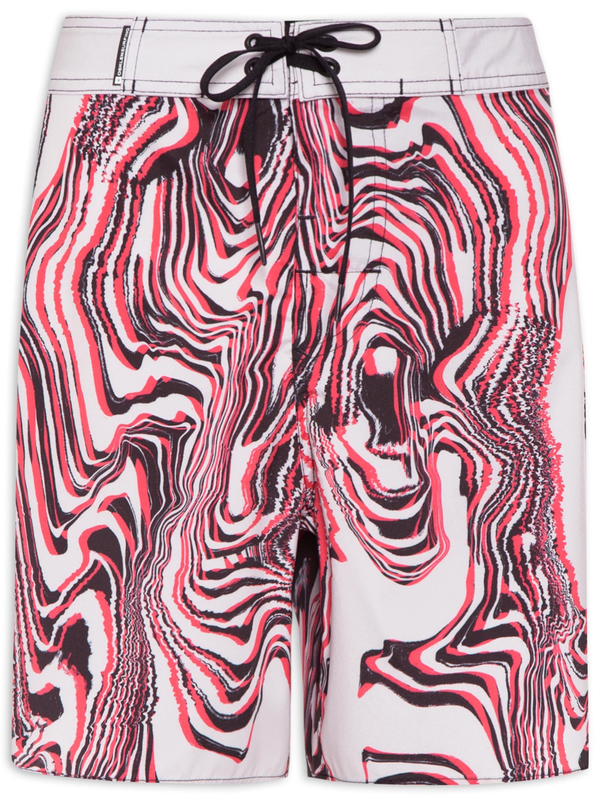 Bermuda Masculina Surf Pipeline Tricolor - Vermelho