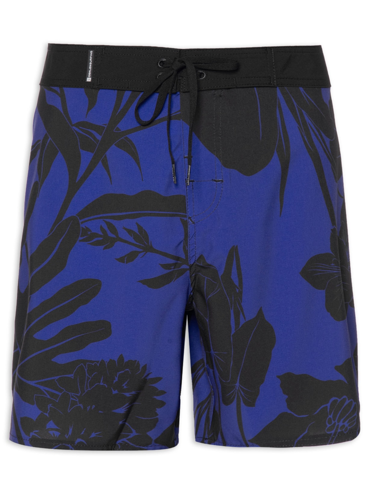 Bermuda Masculina Surf Tropi Leaf Night - Azul