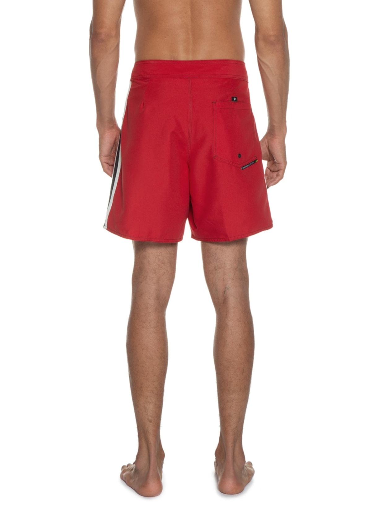 Bermuda Masculina Surf Urban Stripes Vermelho Osklen