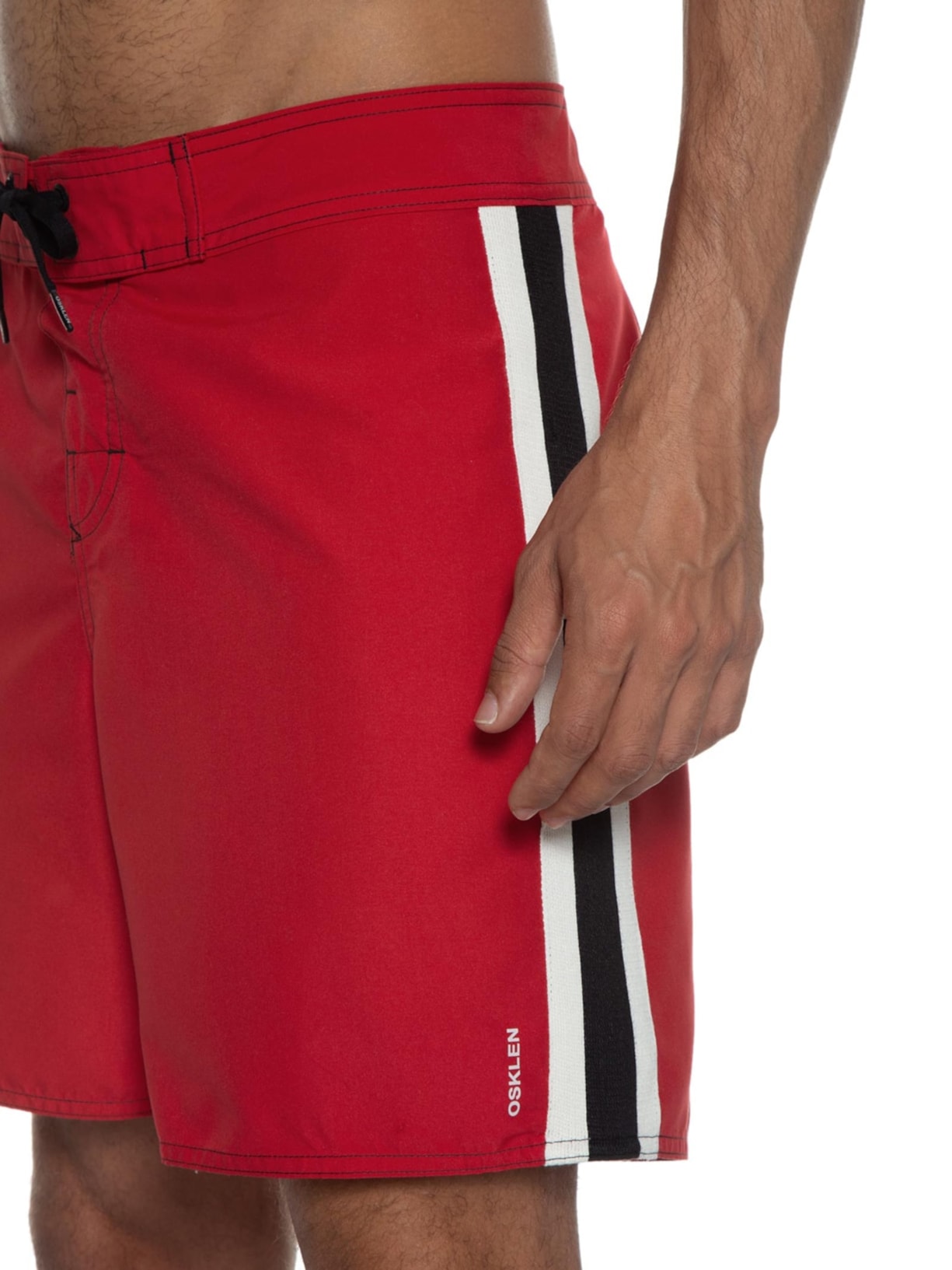 Bermuda Masculina Surf Urban Stripes Vermelho Osklen