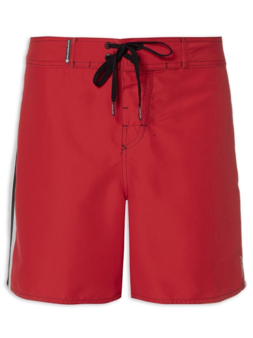 Bermuda Masculina Surf Urban Stripes - Vermelho