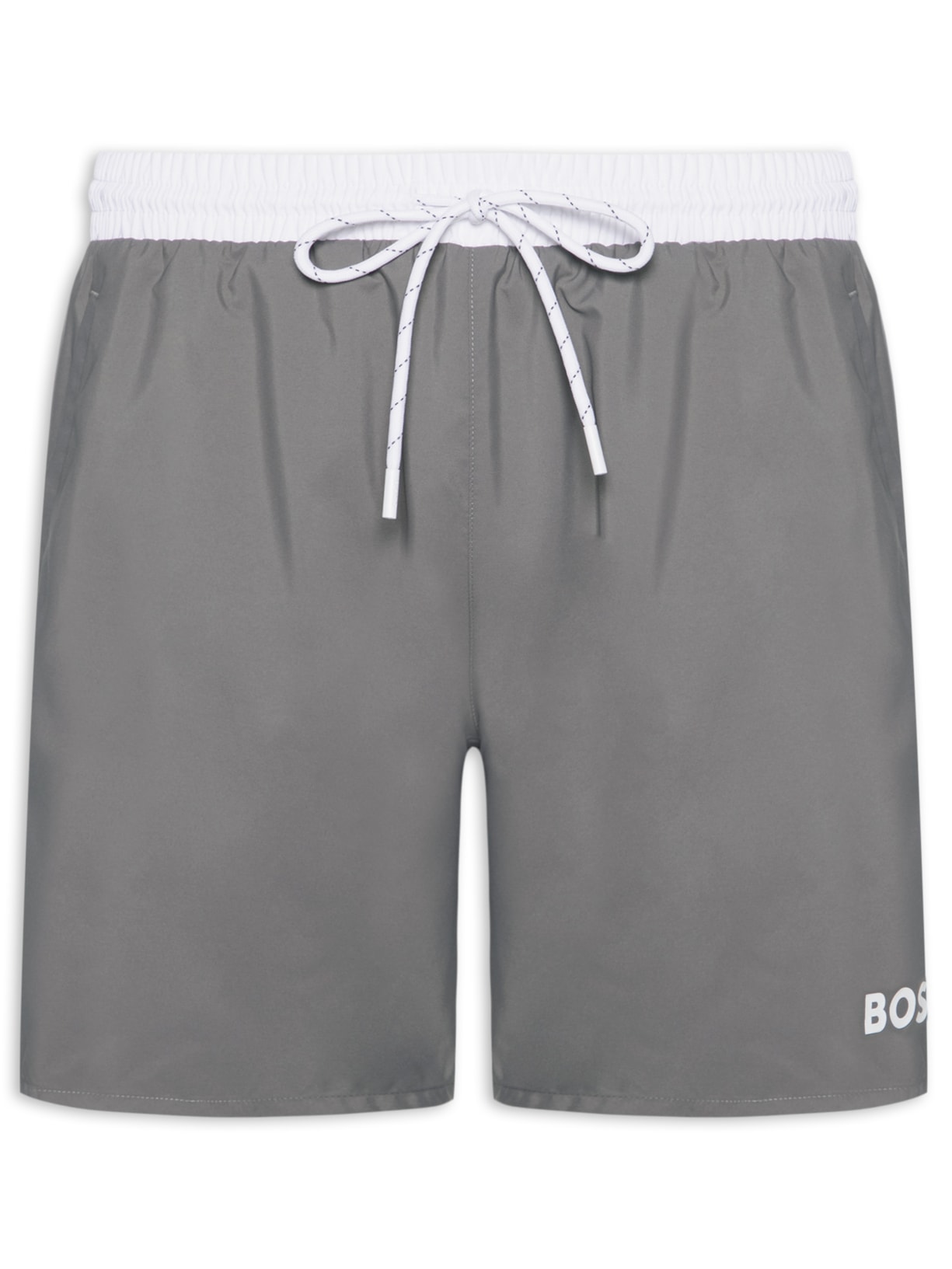 Bermuda Masculina Swim Quick-Dry Starfish Cinza Boss
