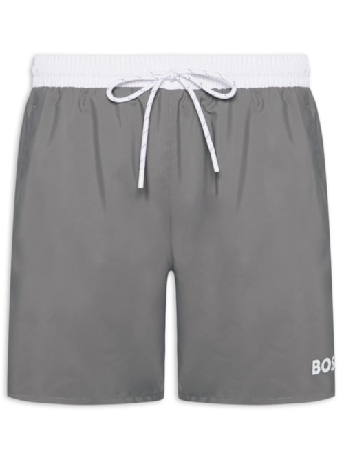 Bermuda Masculina Swim Quick-Dry Starfish - Cinza
