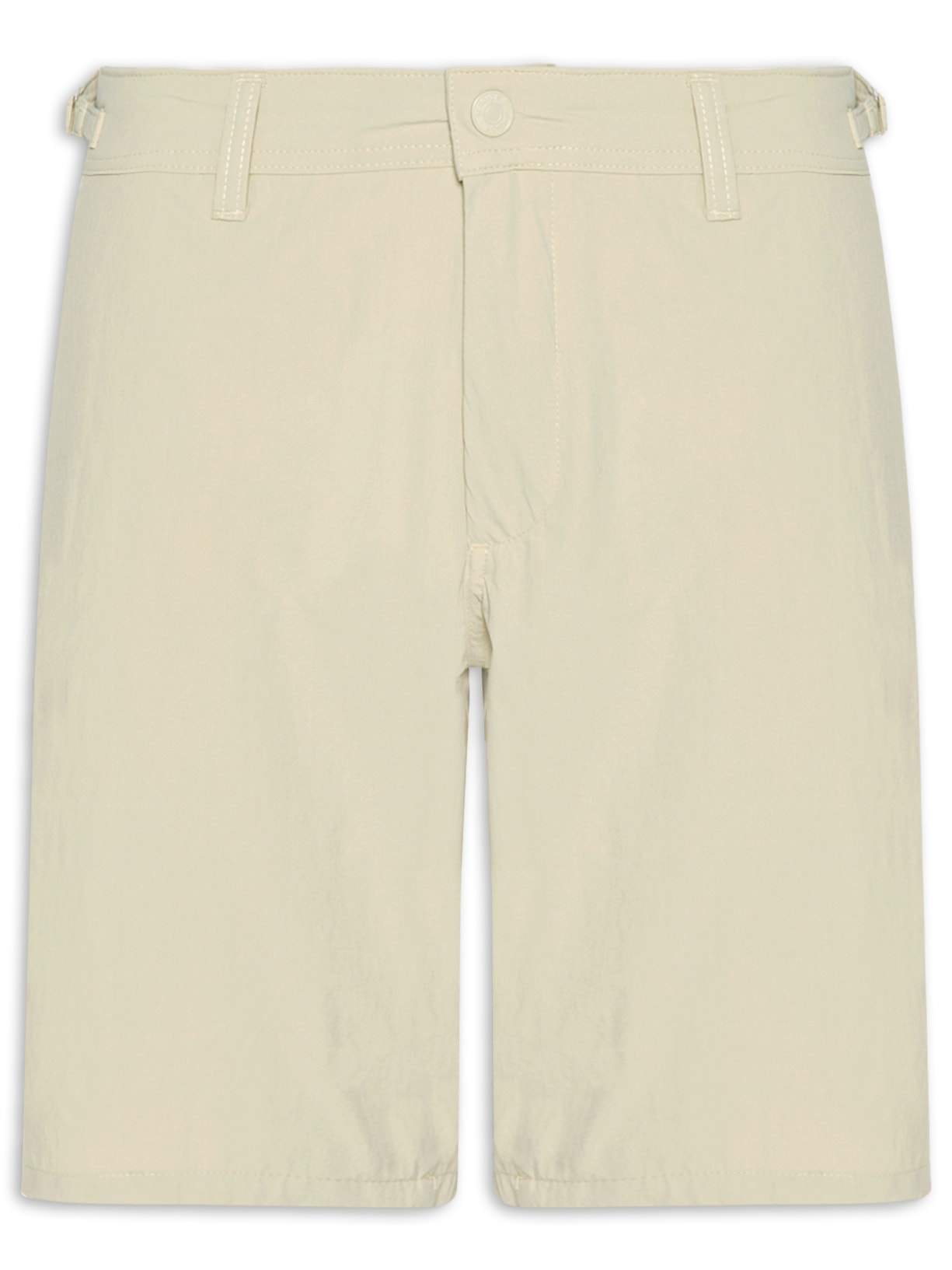Bermuda Masculina Tech Fivela Lateral Bege Sergio K
