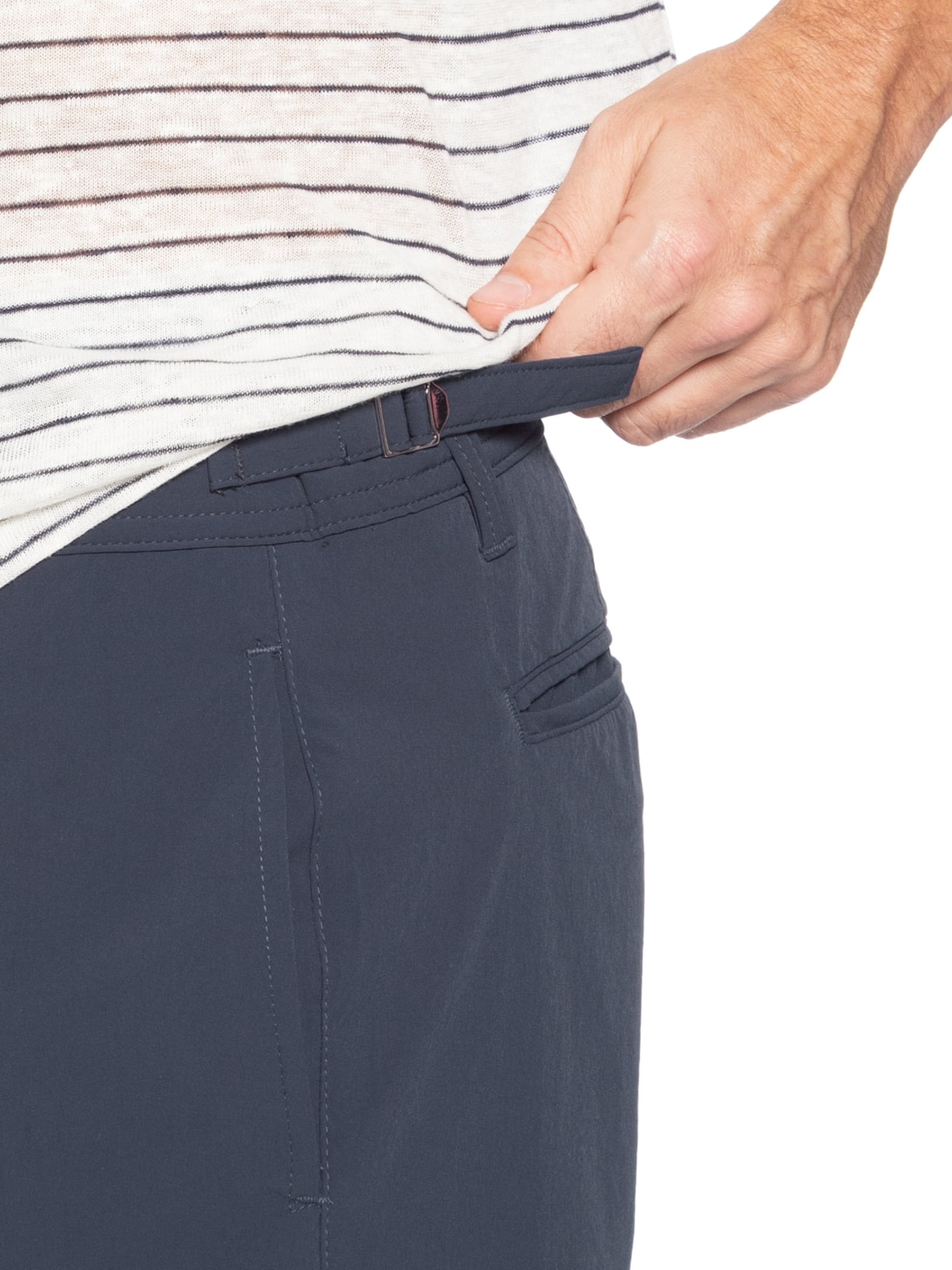 Bermuda Masculina Tech Fivela Lateral Cinza Sergio K