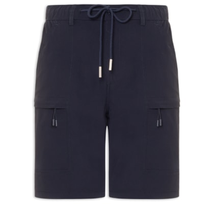 Bermuda Masculina Tech Grid - Azul