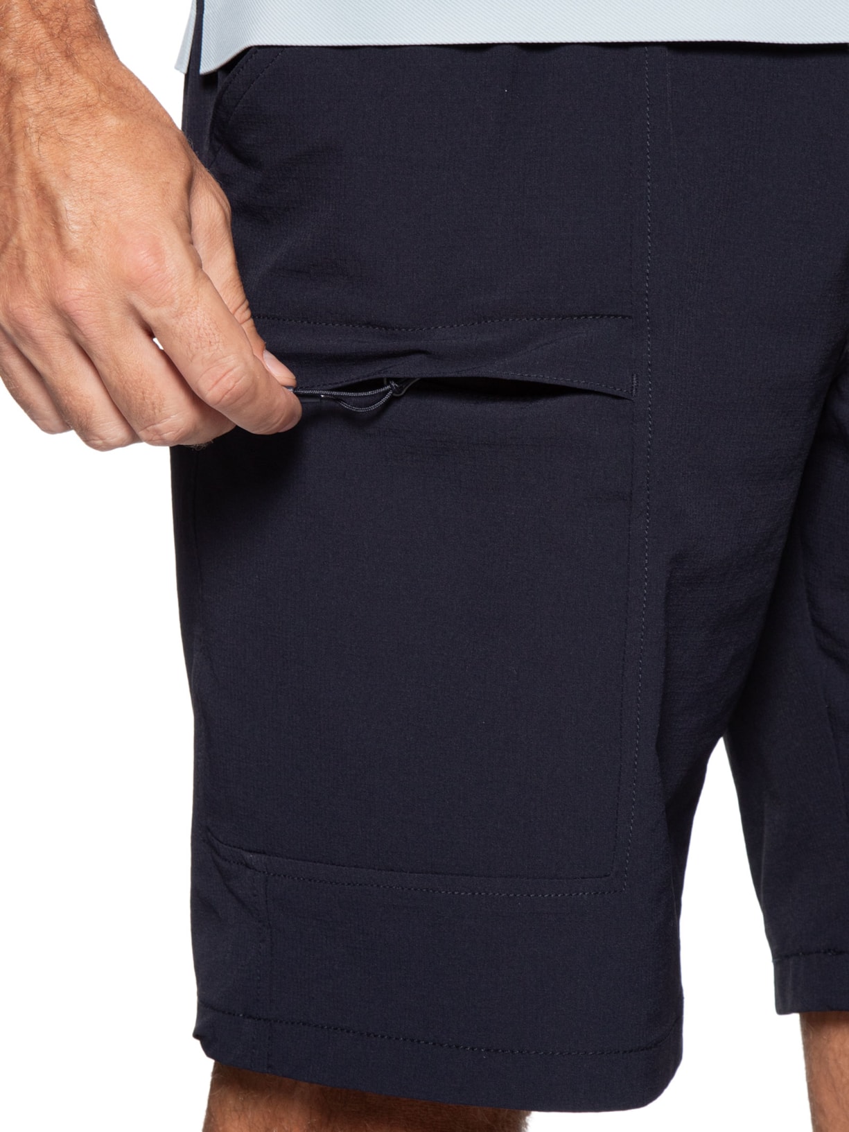 Bermuda Masculina Tech Grid Azul '2 Essential