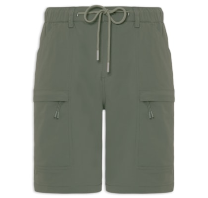 Bermuda Masculina Tech Grid - Verde