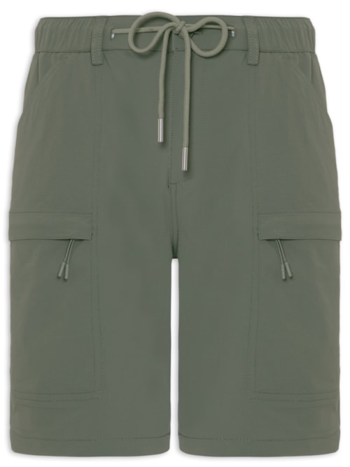 Bermuda Masculina Tech Grid - Verde